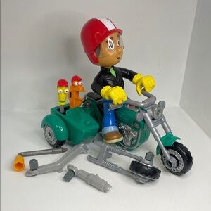 2008 Mattel Disney Handy Manny's Motorcycle Fix It Right Set